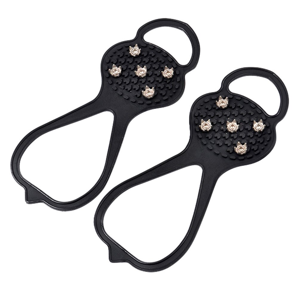 Zapatos de pinza de hielo para niños, crampones de hierro, antideslizantes, suministros de viaje, pinchos para caminar sobre la nieve, 1 par