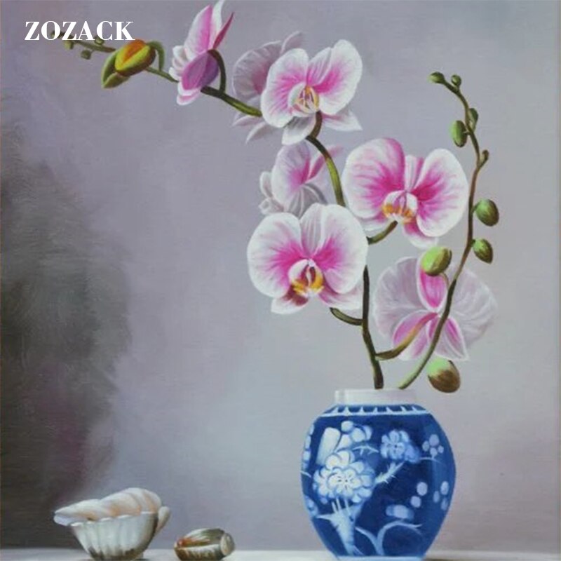 Needlework,Cross-stitch kits for embroidery Counting cross Butterfly Magnolia flowers patterns print canva chinese Cross Stitch