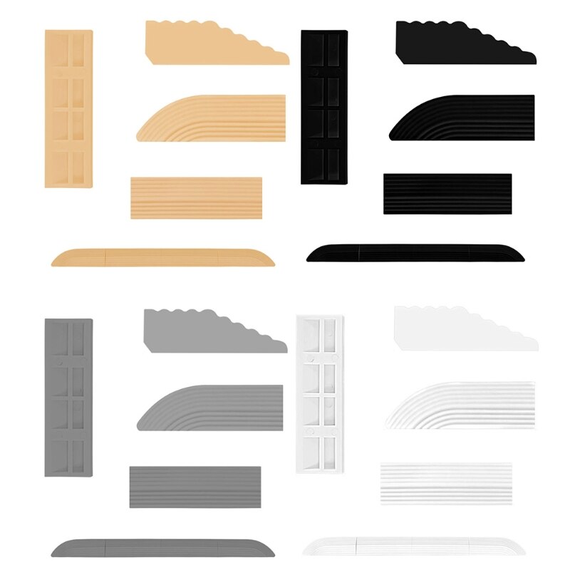 R2JD Solid TPE Wheelchair Ramp Curb Ramp Slope Pad Kit for Smart Vacuum Cleaner Access Transitions Entry Ramp