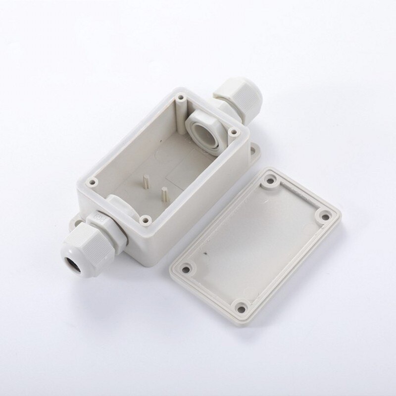 IP66 outdoor waterproof &amp; Flame retardant junction box with terminal white/black/transparent junction box one in and one out