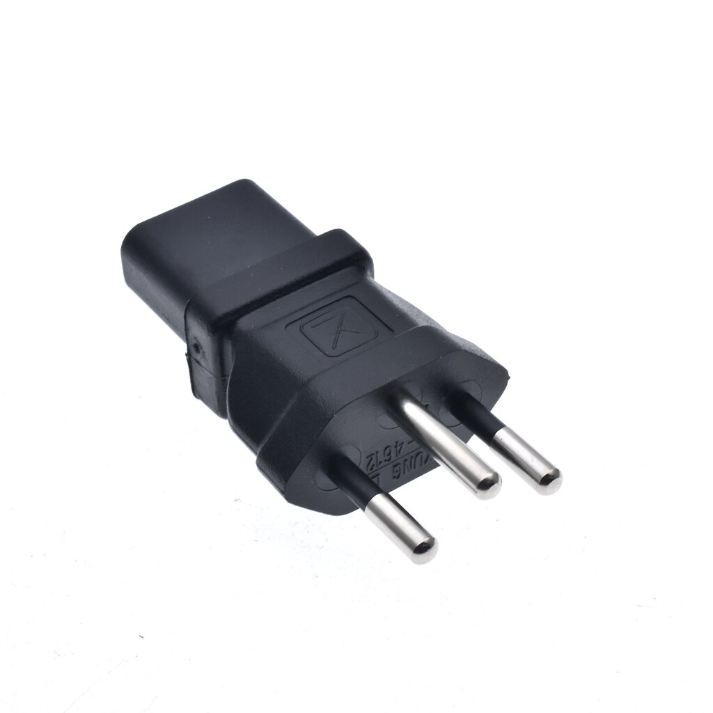 SEV1011 Swiss AC power cable plug adapter with IEC 320 C13 female socket for PC Computer Monitor 3D Printer TV