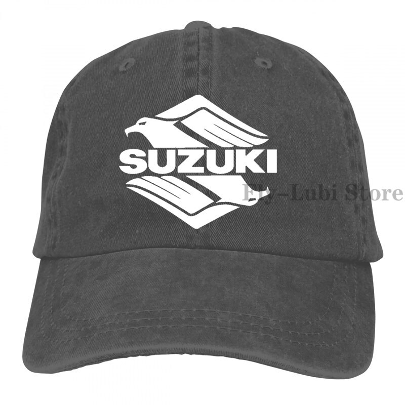 Suzuki Intruder Baseball cap men women Trucker Hats adjustable cap: 2-Black