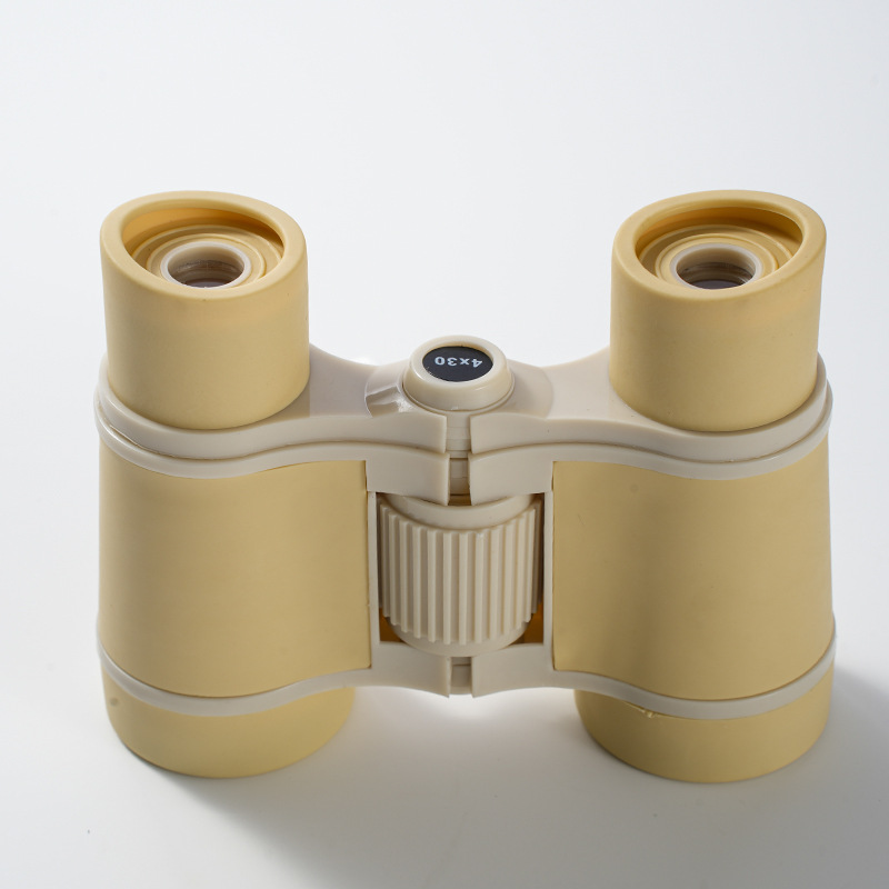 1 stuks verrekijker vergrootglas portablemagnification schokbestendige telescoop voor verjaardagscadeautjes: Beige