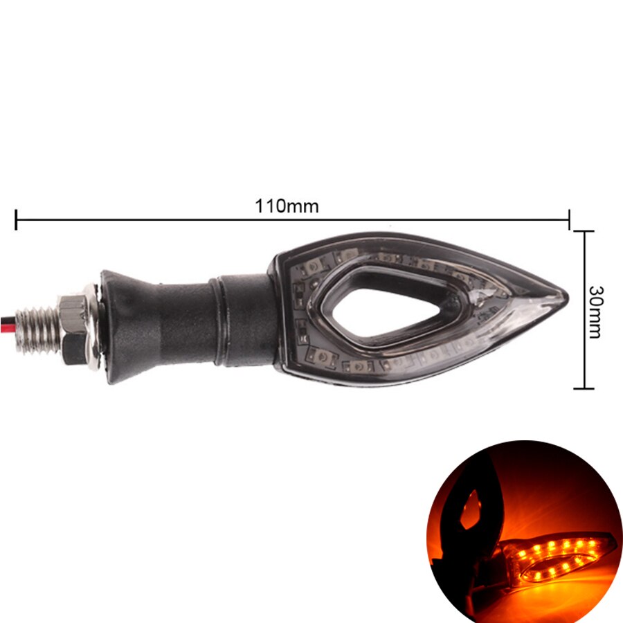for 1 pair of Universal LED Motorcycle Turn Signal Indicators Lights/lamp Easy to install for bmw yamaha hinda