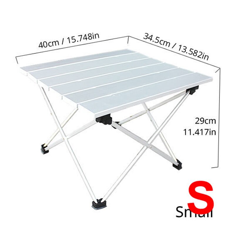 Mini Folding Table Ultralight Camping Table in a Bag for Picnic,Hiking: Default Title