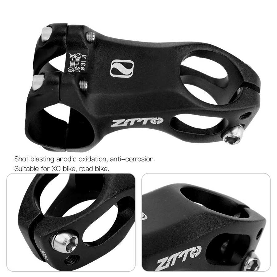 Attacco manubrio bici ZTTO XC pneumatico 20 gradi attacco manubrio angolo negativo 31.8*60/80mm attacco manubrio MTB parti bici