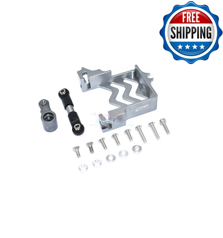 alluminio lega servo base + inossidabile acciaio timone asta + 25T servo braccio per TRAXXAS 1/10 MAXX mostro camion-89076-4