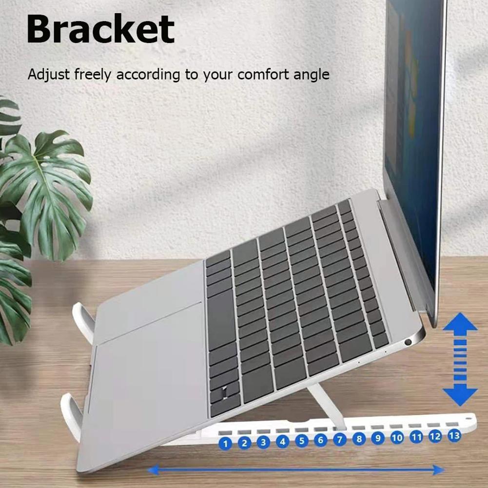 17 Inch Laptop Stand Aluminium Foldable Notebook Support Base Pro Adjustable Holder Laptop Computer Accessories Macbook Bra J6O3