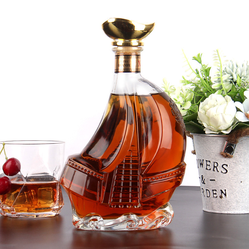 Whiskey-Dekanterflasche mit Deckel, Kristallglas, Wein- und Bierbehälter, Tasse, Hausbar-Werkzeuge, Dekoration: Default Title