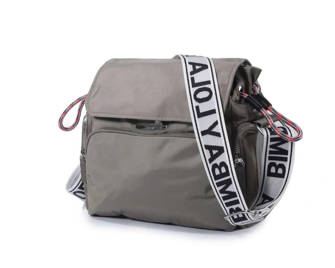 Mochila de Nylon con múltiples bolsillos para mujer, morral cruzado de viaje para chica: N6