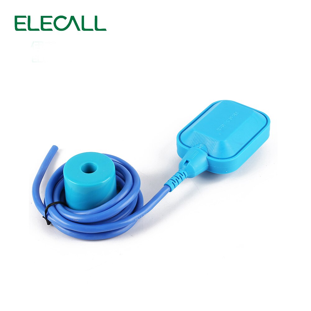 ELECALL 3M/4M Float Switch Controller Silicone Wire High Temperature Liquid Fluid Water Level Float Switch Contactor Sensor