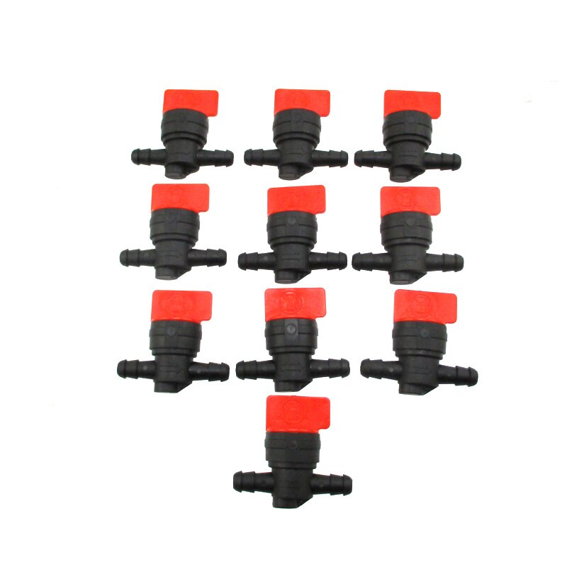 10x 8mm Plastic Inline Fuel Gas Cut Shut off Valve Fit 1/4" ID Fuel Line Motorcycle For Briggs & Stratton 494768 698183
