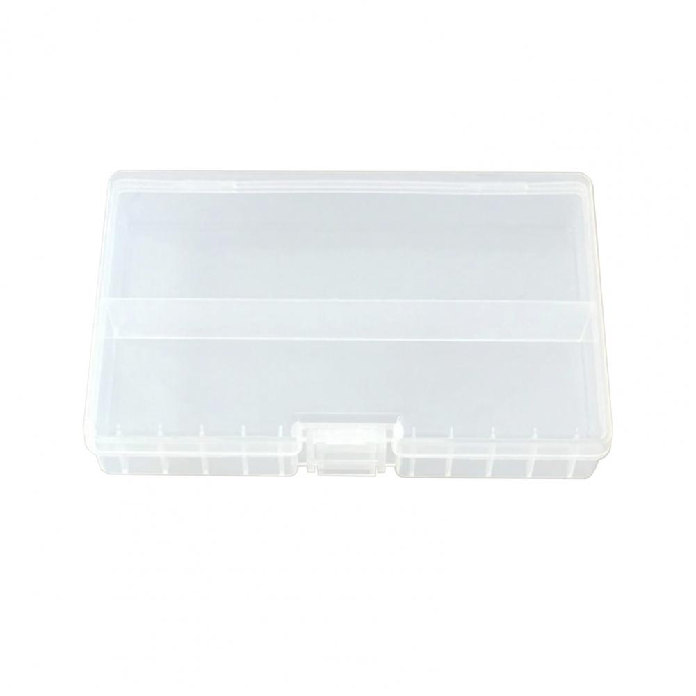 Battery Storage Container Useful 48Pcs AA AAA Cell Batteries Box Holder Case Lightweight Battery Storage Box: WHITE
