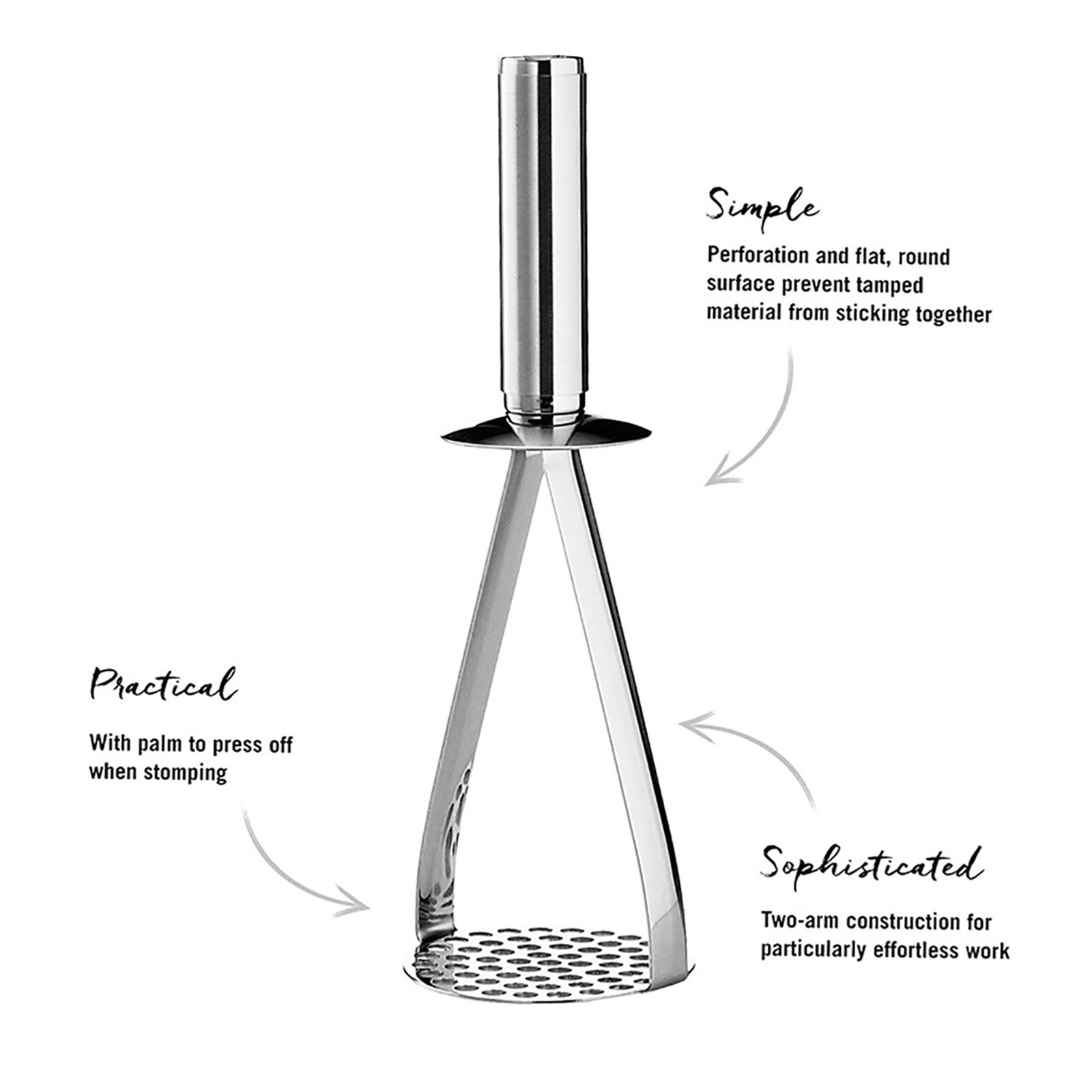 Tłuczek robić ziemniaków Ricer puree tłoczone owoce sokownica ze stali nierdzewnej popychacz ziemniaków gładkie tłuczone ziemniaki kruszarki narzędzia robić owoców