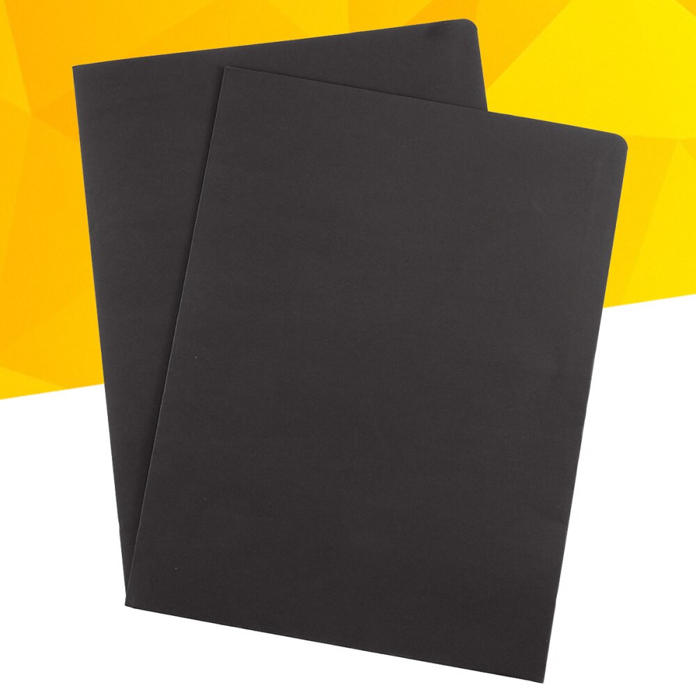 12Pcs A4 2 Zakken Kraftpapier Bestandsmap Bruin Houder Document Map Office Project Bestand Presentatiemap (Rood): Black