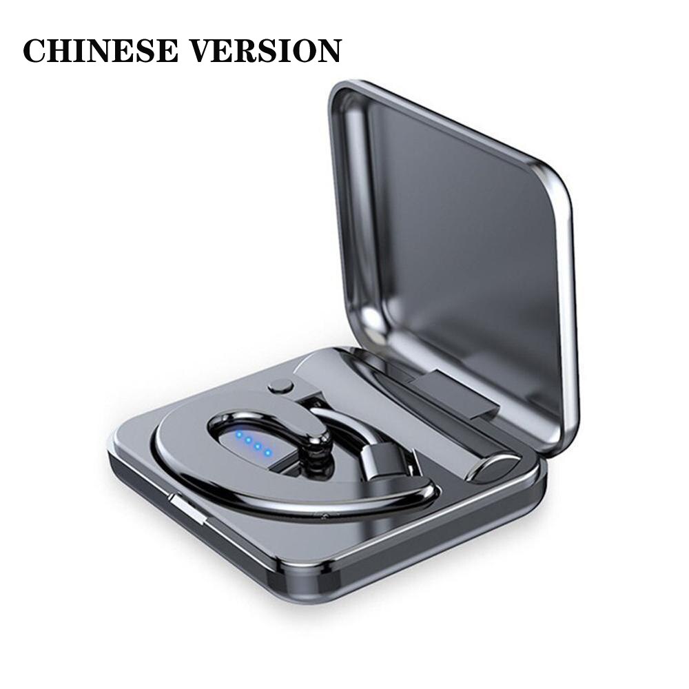 Bluetooth Oortelefoon Draadloze Hoofdtelefoon Noise Canceling Oordopjes Voor Telefoon Mic Pijnloos Beengeleiding Headset Oorhaak Voor Sport