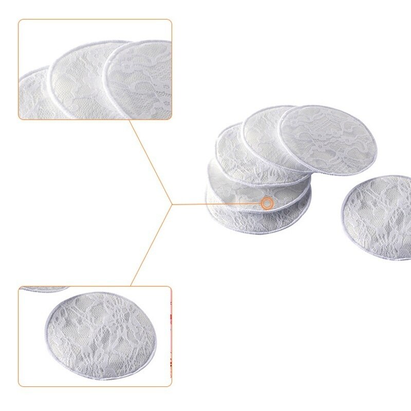 1 pz cuscinetti per allattamento lavabili ecologici in puro cotone lavabili cuscinetti per allattamento allattamento al seno mamma maternità