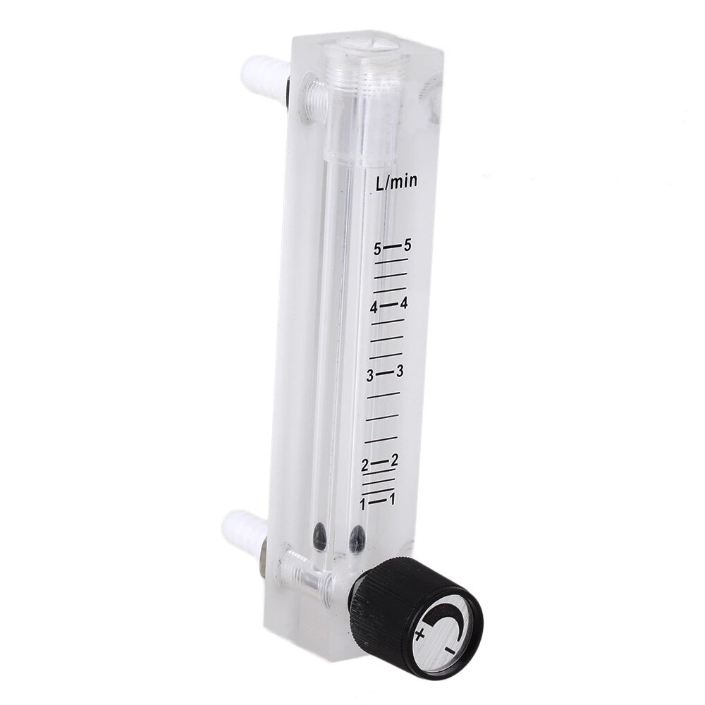 Acrylic Plastic Flowmeter Oxygen Flow Meter with Control Valve 0.5-5LPM LZQ-7