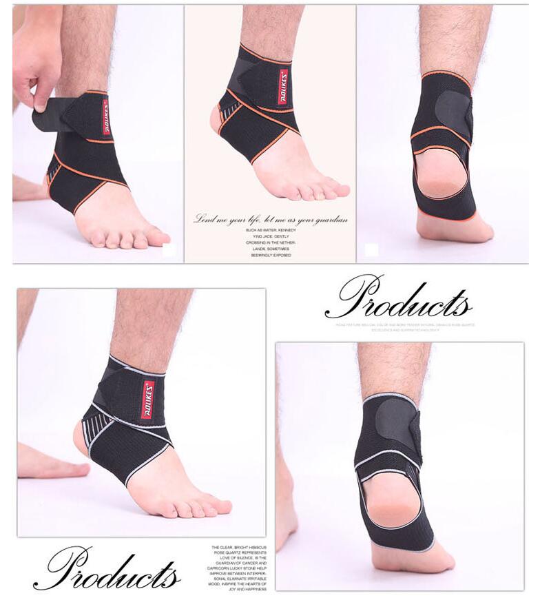 Soutien de la cheville haute élastique protège-cheville/enveloppement volley-ball/football orthèse de cheville soutien bandages 2 pièces/paquet