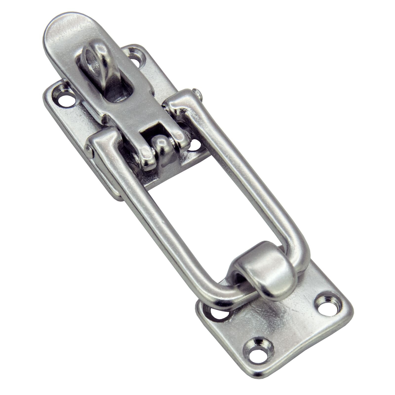 Marine Locker Hatch Deck Lock Hasp 316 Stainless Steel Lockable Hold Down Clamp Anti-Rattle Latch 2PCS