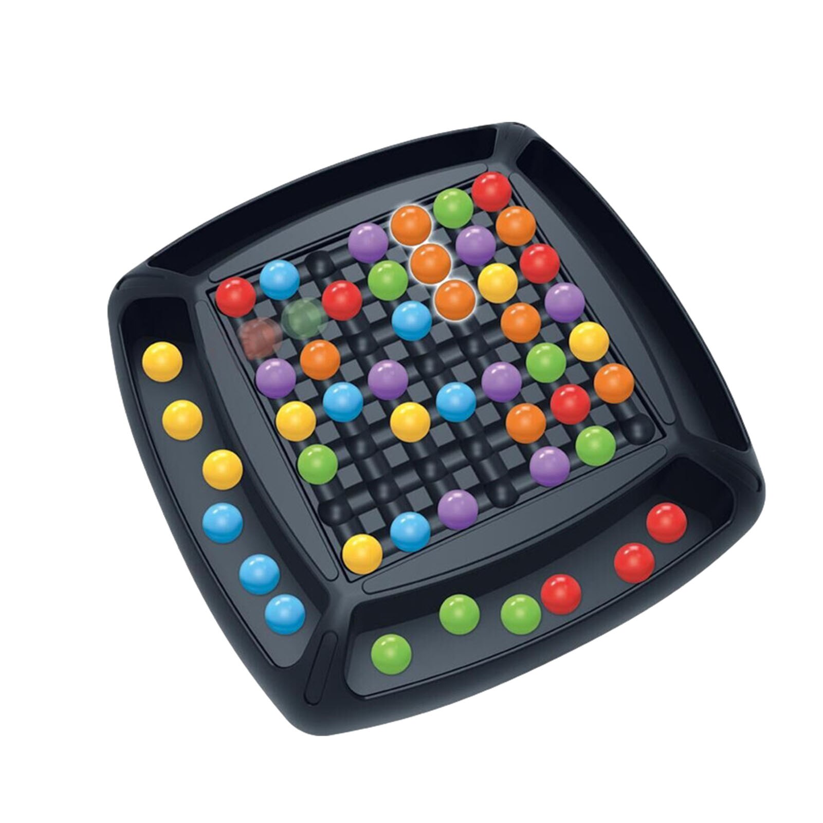 Regenboog Kraal Spel 2-In-1 Voor Kinderen Kinderen Educatief Fun Regenboog Bal Matching Game Spelen Familie Spel