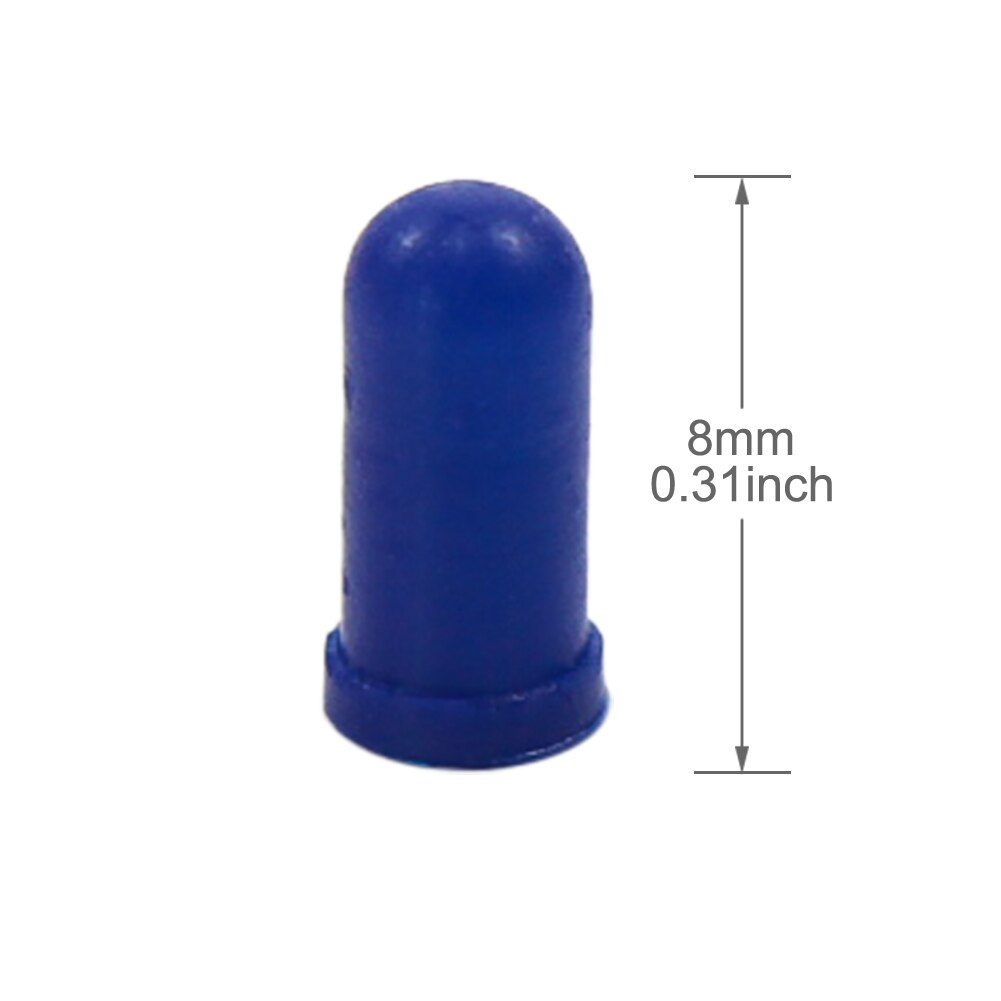 100 stücke Blau Kappen/Abdeckungen für 3mm Korn von Weizen Lampen LEDs NEUE XPT01B