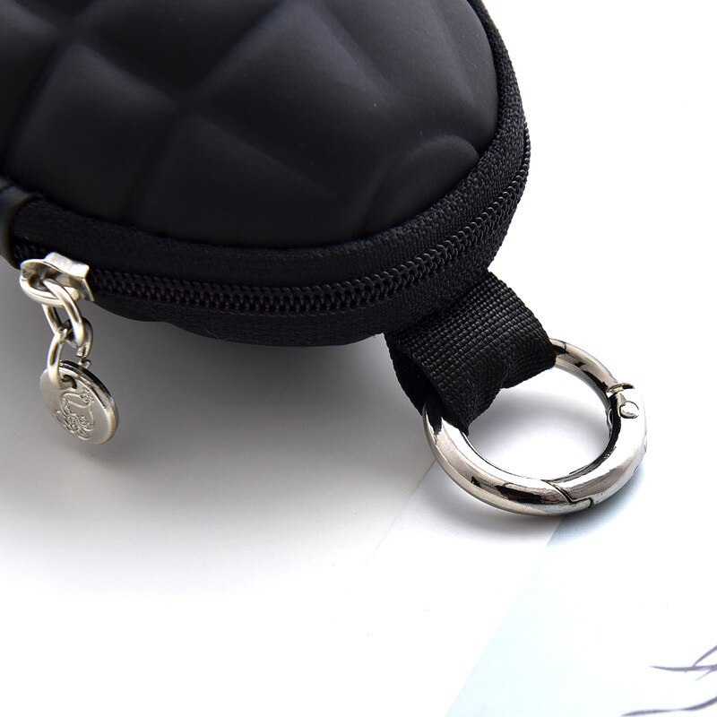 PU Key Holder Wallets Unisex Oval Headphone Case Bag Housekeeper For Keys Organizer Purse For Car Key Bag