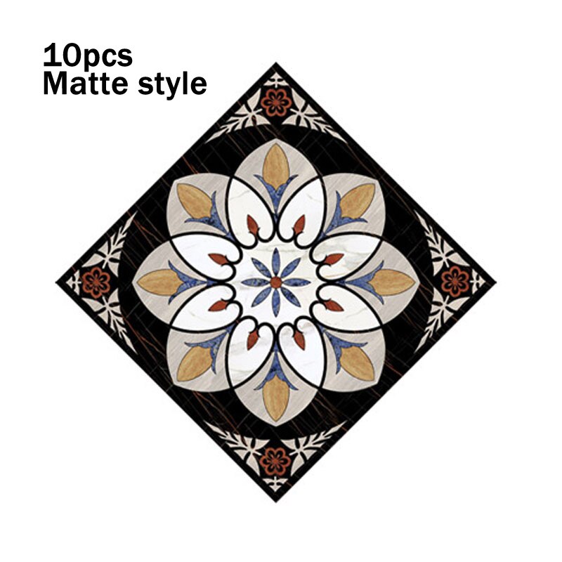 10Pcs 8cm Floor Tiles Diagonal Wall Stickers Desk Decoration Art Mural Decals Bathroom Waist Line Matte Waterproof PVC Stickers: DJ-008