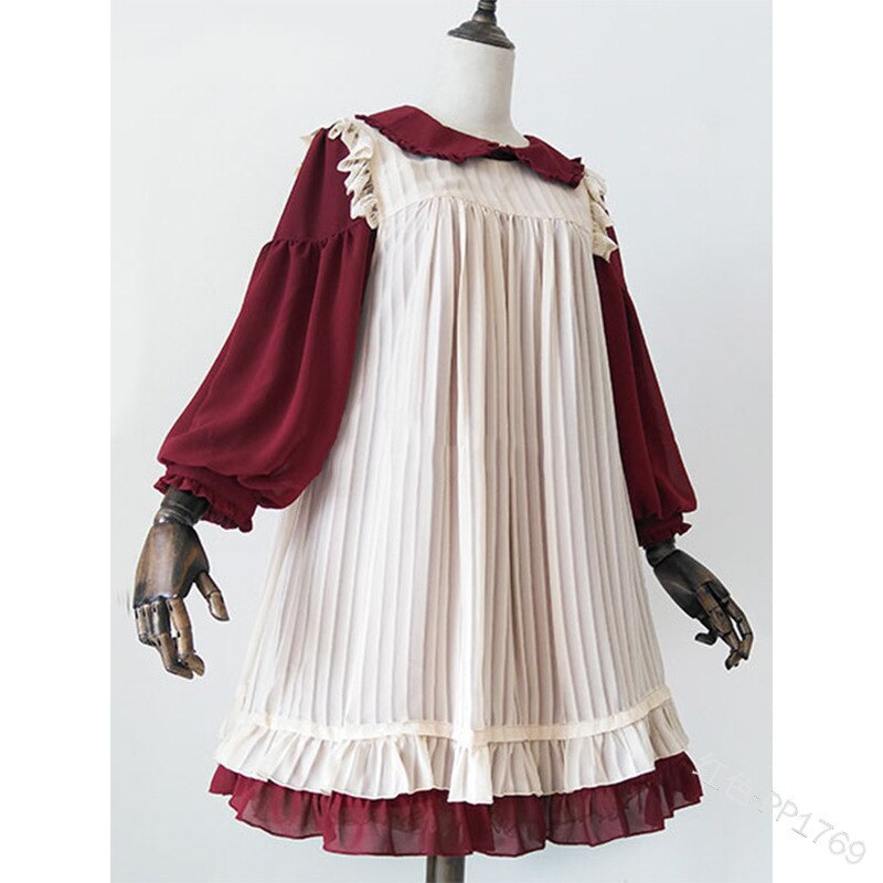 Lolita robe vintage court femme de chambre – Grandado