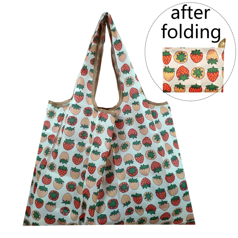 Große Größe Mehrweg Faltbare Einkaufstasche Tote Tasche Eco Tasche T-shirt Tasche Wasserdichte Ladenbesitzer Taschen Handtaschen: 868-caomei-19