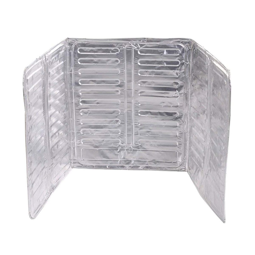 1Pcs Cooking Frying Oil Splash Guard Aluminum Foil Gas Stove Shield Oil Splatter Screen Oil Removal Board Kitchen Tool
