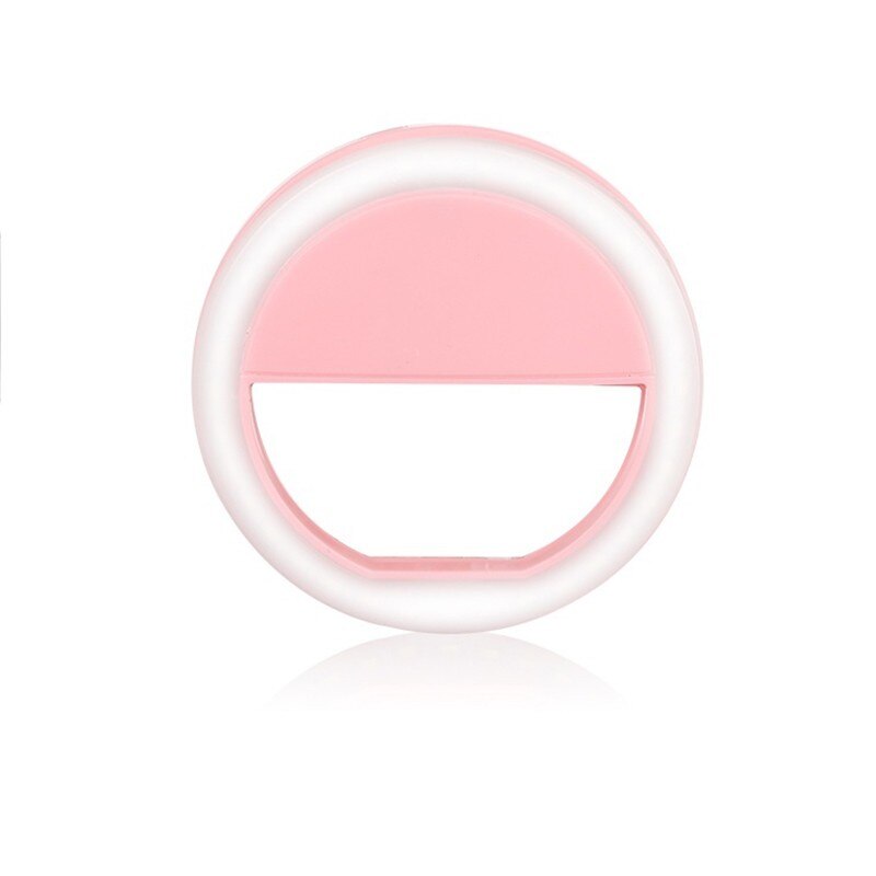 Selfie LED Ring Blitz hell Tragbare praktisch 36 LEDS Selfie Lampe Leucht Makro Füllen Licht HD Handy, Mobiltelefon Objektiv Für iphone: Rosa