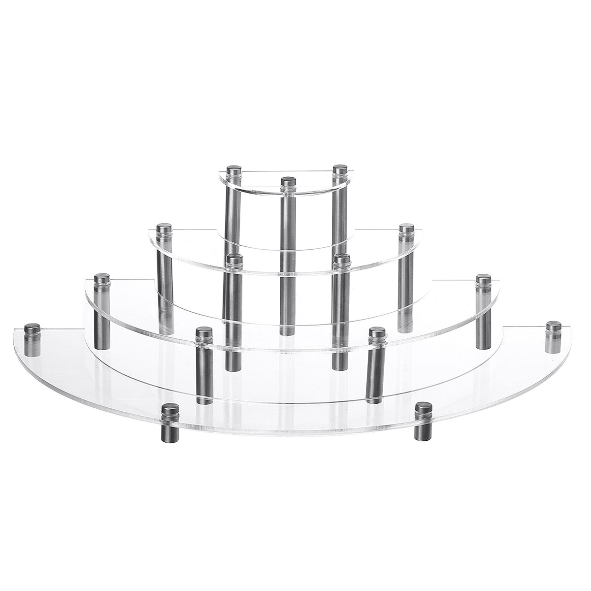 Clear 4 Tiers Acrylic Cake Stand Storage Rack Wedding Party Dessert Display Holder Decoration DIY Kitchen Cake Tools Bakeware