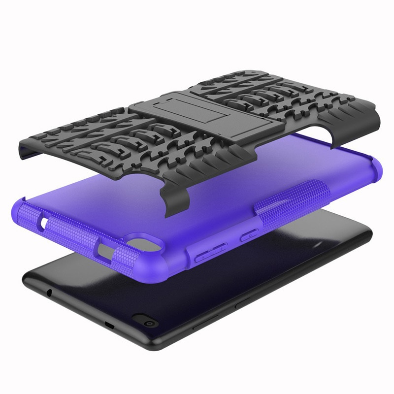 Funda para tableta 2 en 1 de alta resistencia, Funda robusta híbrida para Lenovo Tab E7 , Funda para Lenovo 7104 TB-7104F, Funda de 7 pulgadas + película + bolígrafo