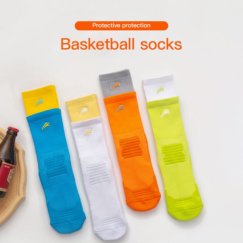 Chaussettes de basket-ball tendance, chaussettes à Tube central confortables et portables, chaussettes de sport à fond de serviette épaisse