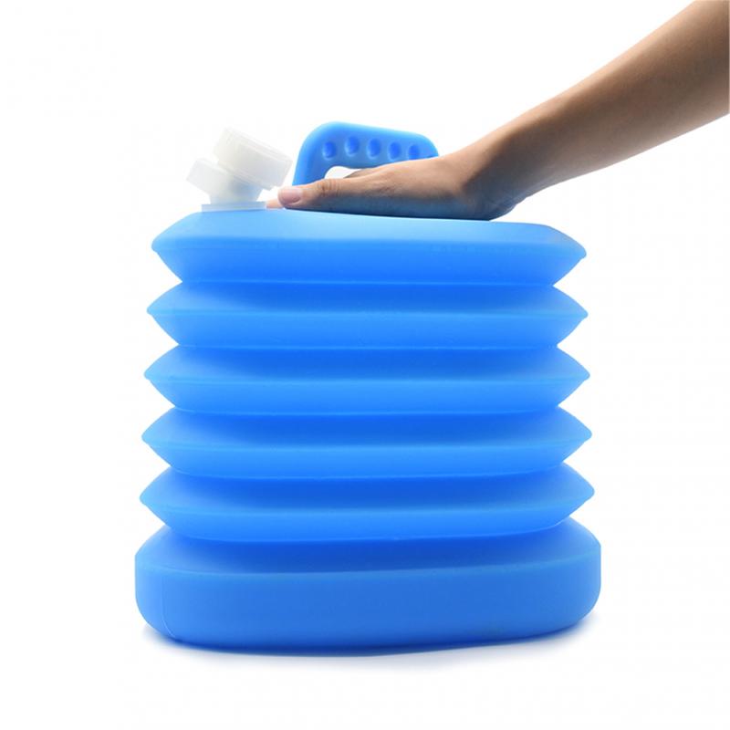 Outdoor Emmer Auto Draagbare Water Tank 14.5L Grote Capaciteit Huishoudelijke Opvouwbare Siliconen Water Opslag Emmer Auto Accessoires