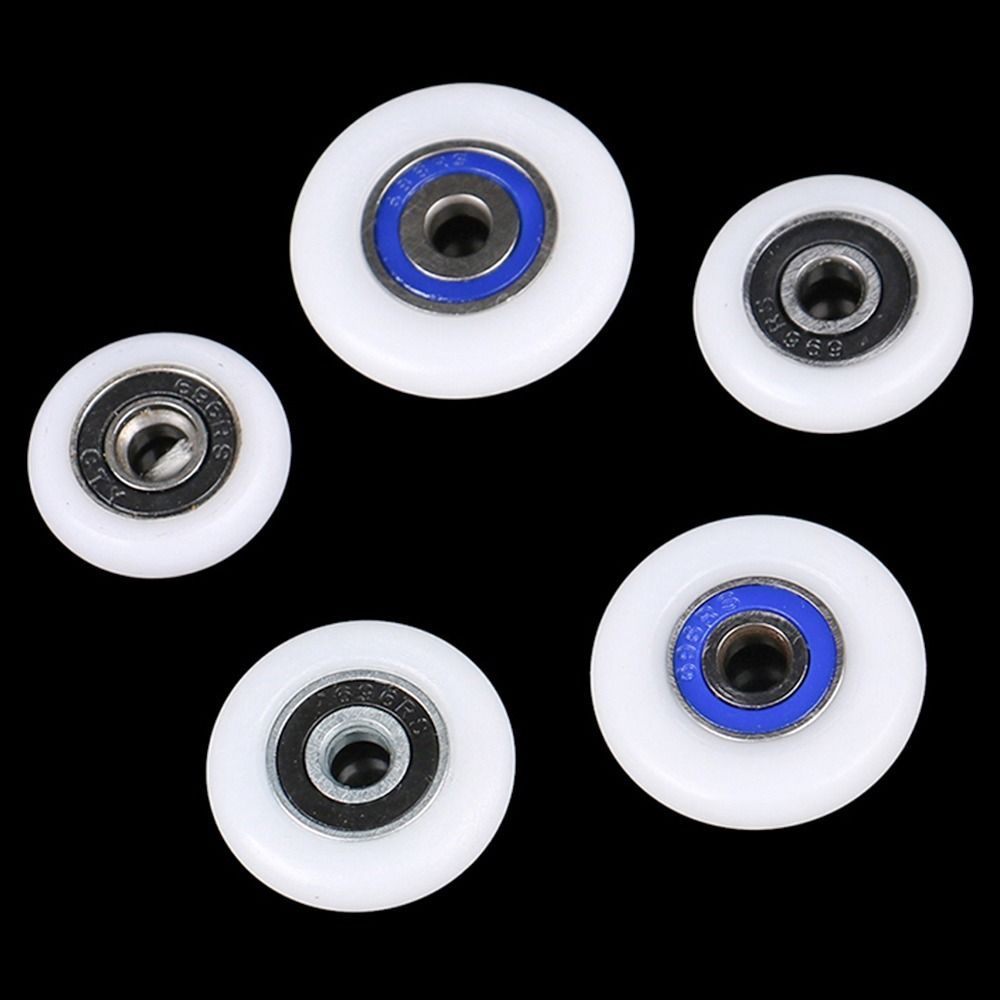 Rouleau de porte de douche avec vis, poulie de porte market, roues de coureur, fixation de quincaillerie domestique, , 19mm, 23mm, 25mm, 27mm, 29mm, 1 pièce, 4 pièces
