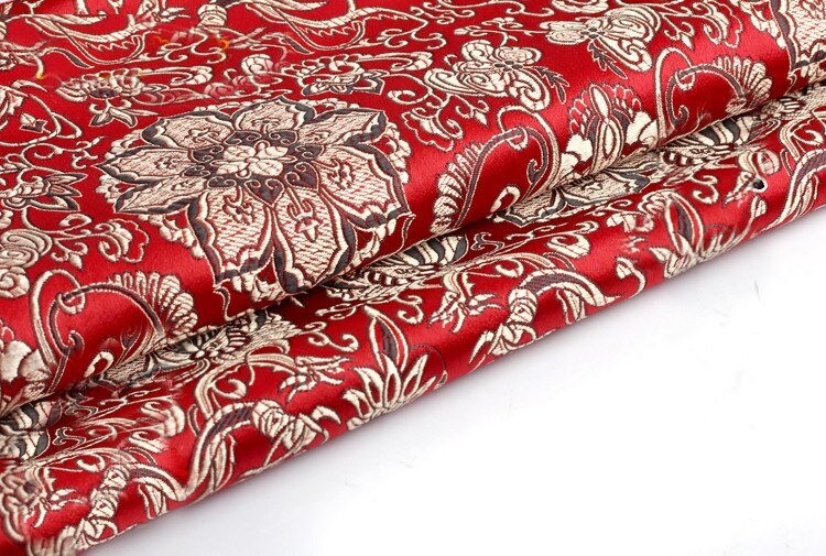 75 x 50cm brokade silke stof damask jacquard tøj kostume polstring møbler gardin tøj materiale patchwork: 2
