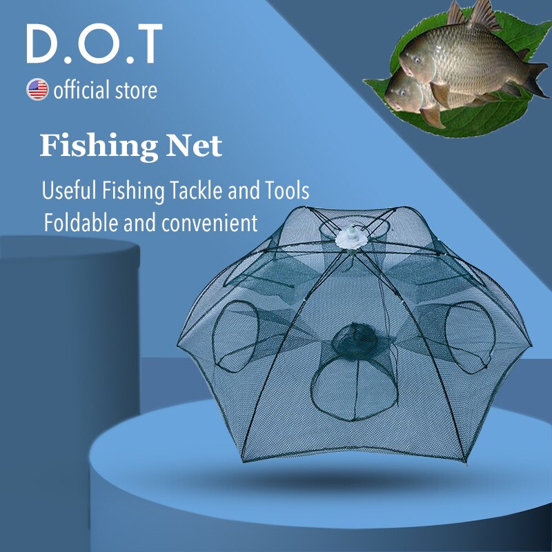 D.O.T PVA Fishing Nets Casting Network Mesh with Feeder for Fishing Tackle Trap for Fish Fly Carp Fishing Crab Catcher