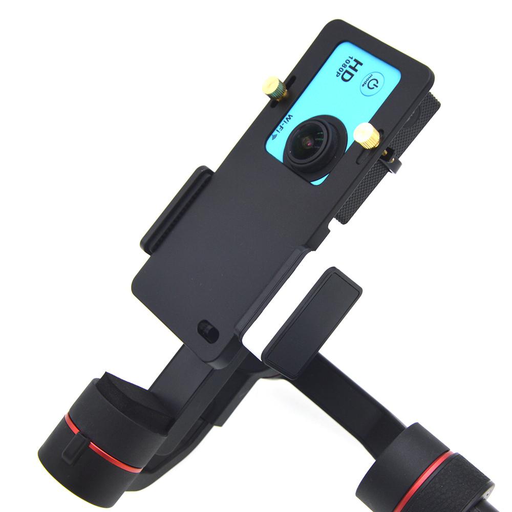 Universal- Halterung Platte Adapter Handheld Gimbal Stabilisator für Gopro Held 6/5 Yi 4K Plus DJI Osmo Aktion 2 Kamera gimbal Handheld: Ursprünglich Titel