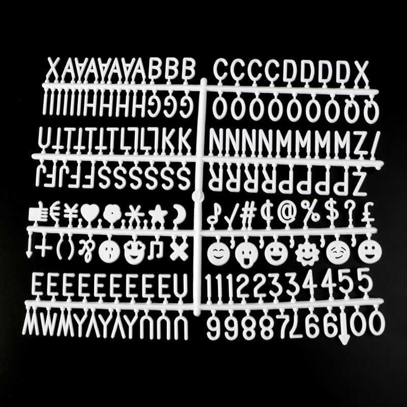 Felt Letter Board 10x10 Inch Retro Wood With 340 White Letters Numbers And Bag