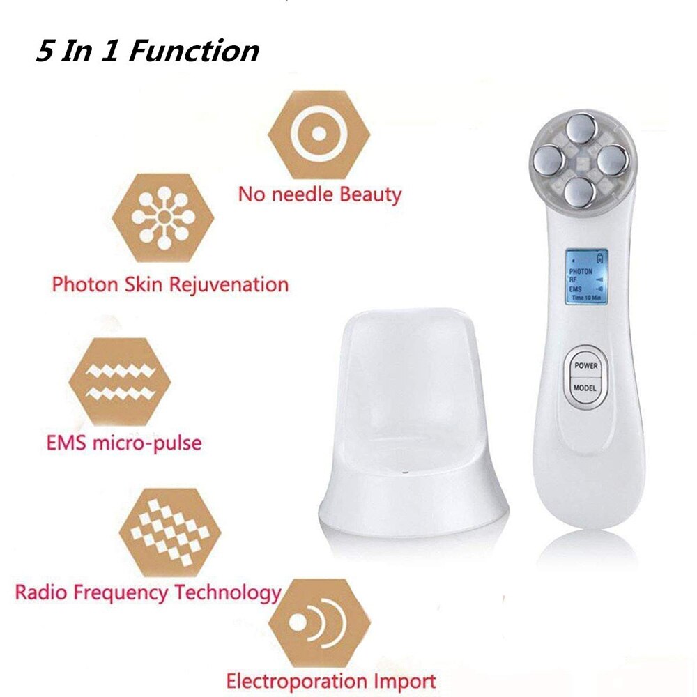 LED Photon Face Skin EMS Mesotherapy Electroporation RF Radio Frequency Facial Skin Care Device Lift Tighten Beauty Machine