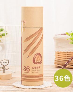 Stationery Art Supplies Nature Wood Colored Pencils Drawing Sketch Pencils Office School Supplies(12/18/24/36/48 Colors): 36pcs