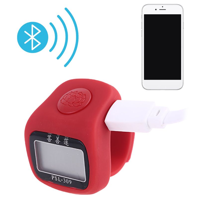 Portable 7-channel 6-digit LCD Display Bluetooth Smart Electronic Counter USB Charging Decompression Relaxation Finger Toy for M
