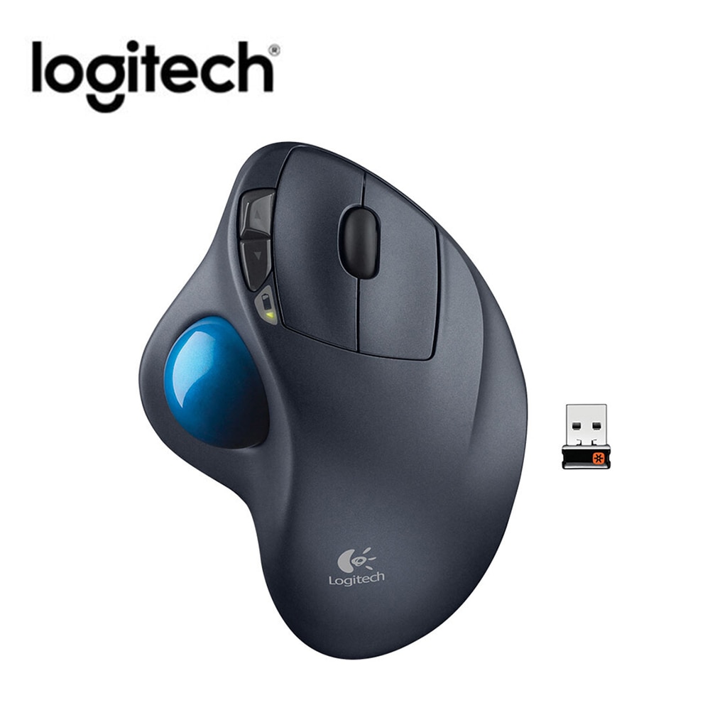 Logitech m570 2.4ghz mouse sem fio, 540dpi, ergonômico, para pc desktop e computador, com micro receptor sem fio
