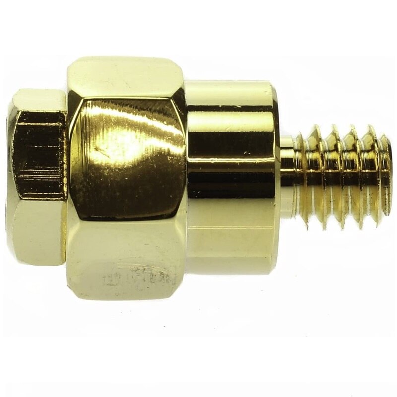 Latón chapado en oro macizo para Terminal adaptador de batería de poste lateral GM, Terminal positivo o negativo