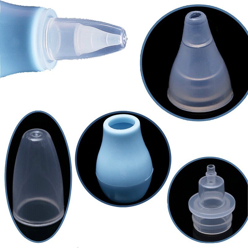 Newborn Silicone Baby Safely Nose Aspirator Toddler Nose Cleaner Infant Snot Vacuum Sucker Soft Tip Cleaner Baby Care Products