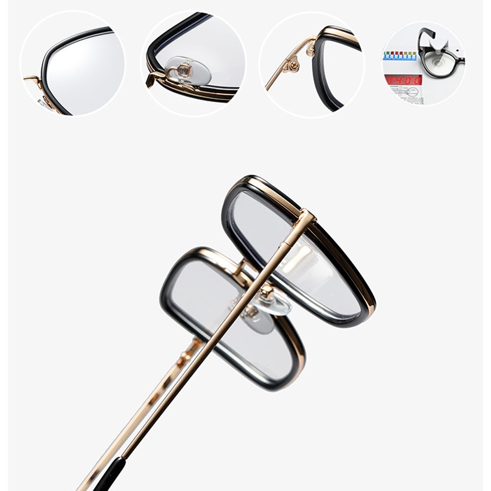 Peekaboo tr90 big glasses cat eye square clear lens pink woman eyeglasses prescription metal gold for ladies
