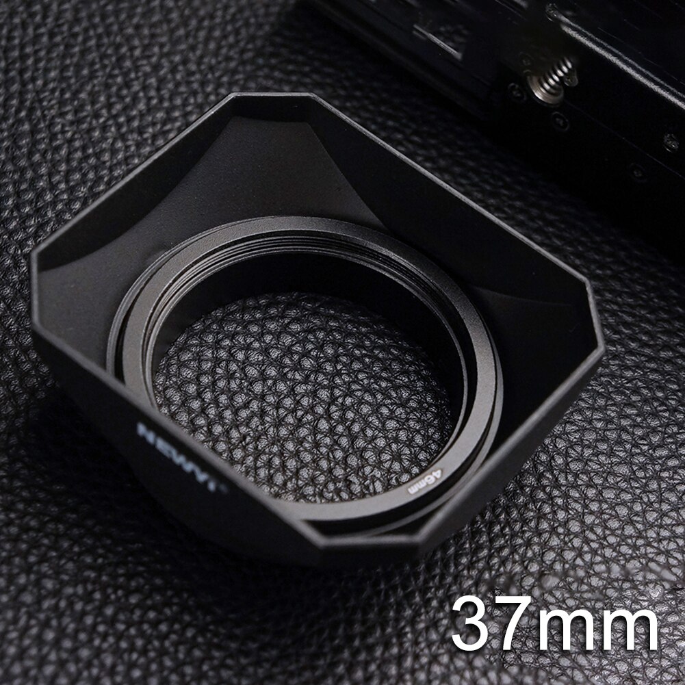 Easy Install Accessories Camera Square Shape Adjustable Practical Photographic Outdoor Retro Style Anti Glare Lens Hood