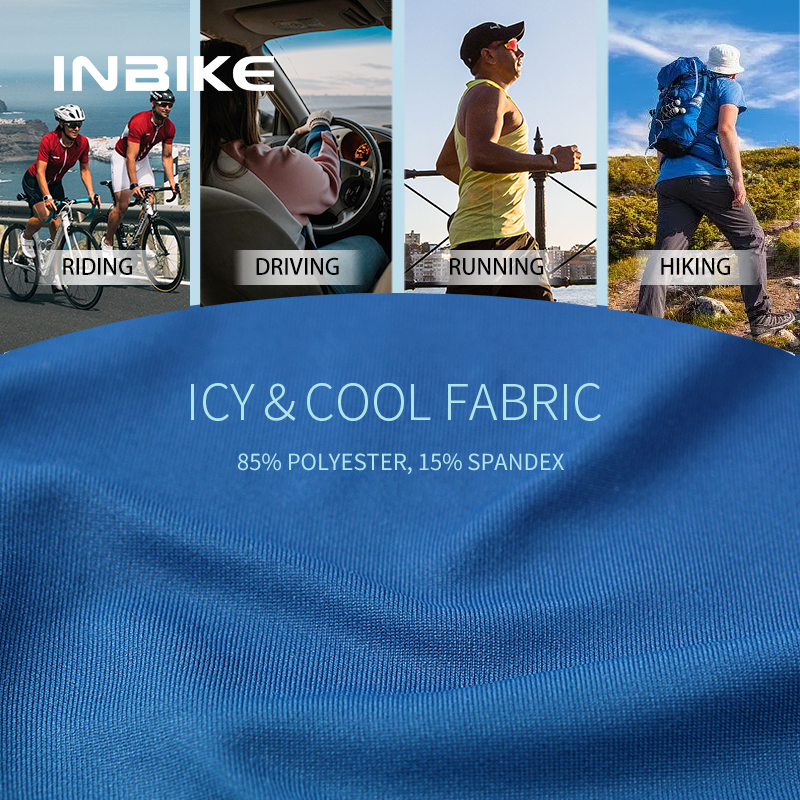 INBIKE Manicotti da ciclismo per braccio Uomo Manicotti di protezione UV per bicicletta Copri braccio per protezione solare Copri braccio in seta di ghiaccio Accessori per biciclette